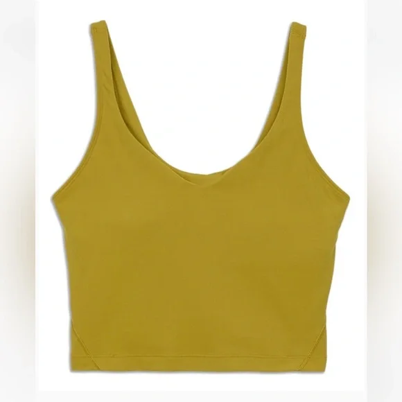 Mustard Yellow Athletic Crop Top - Picture 3 of 6